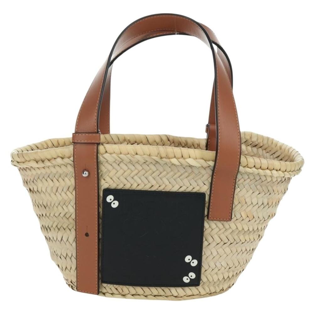 Loewe Ghibli's My Neighbor Totoro Soot Sprites Raffia A223s93x09 Handbag Beige